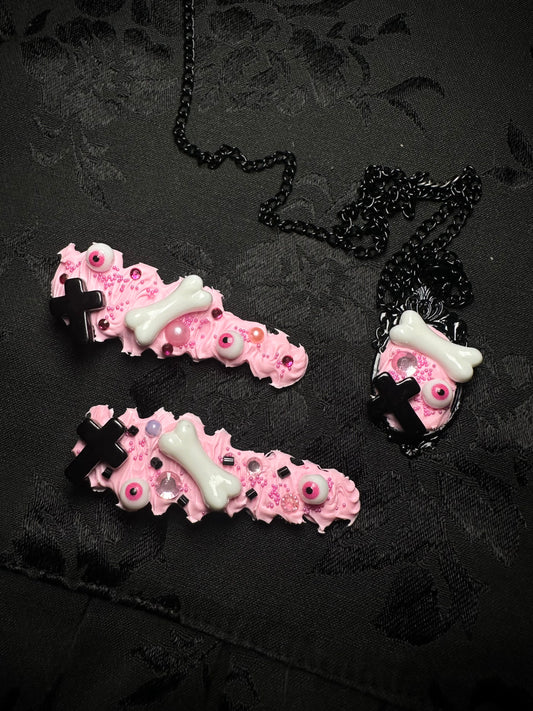 Barrettes “Spooky Candy”
