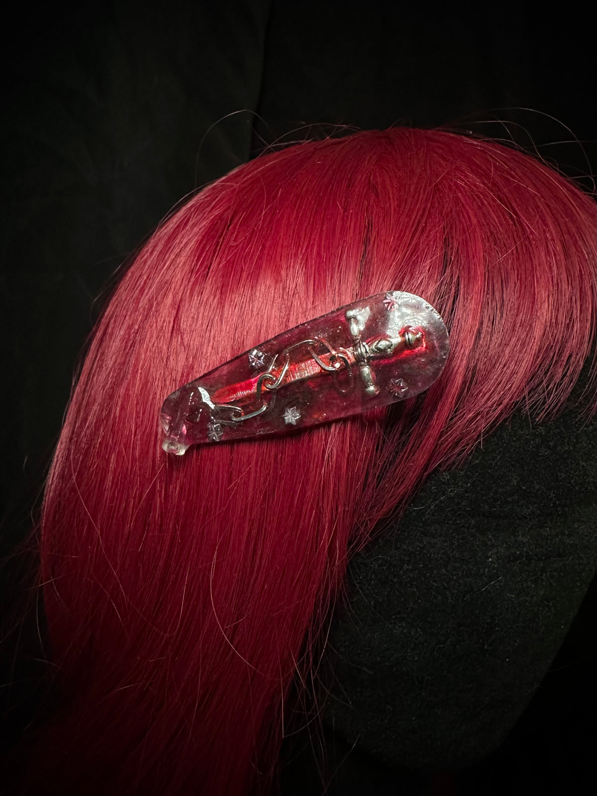 Barrettes en résine