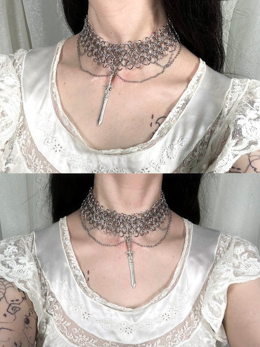 Chocker cotte de maille