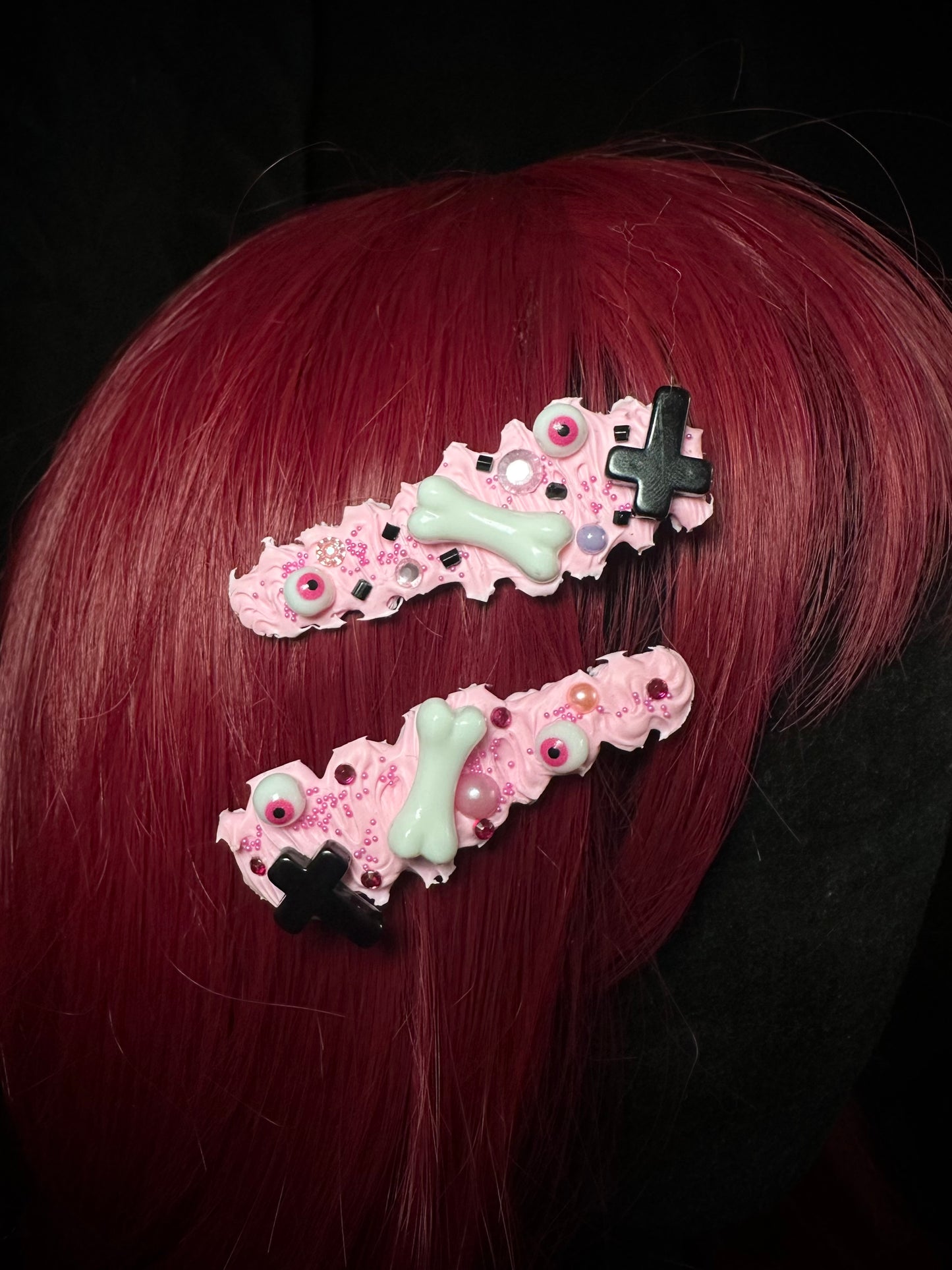 Barrettes “Spooky Candy”