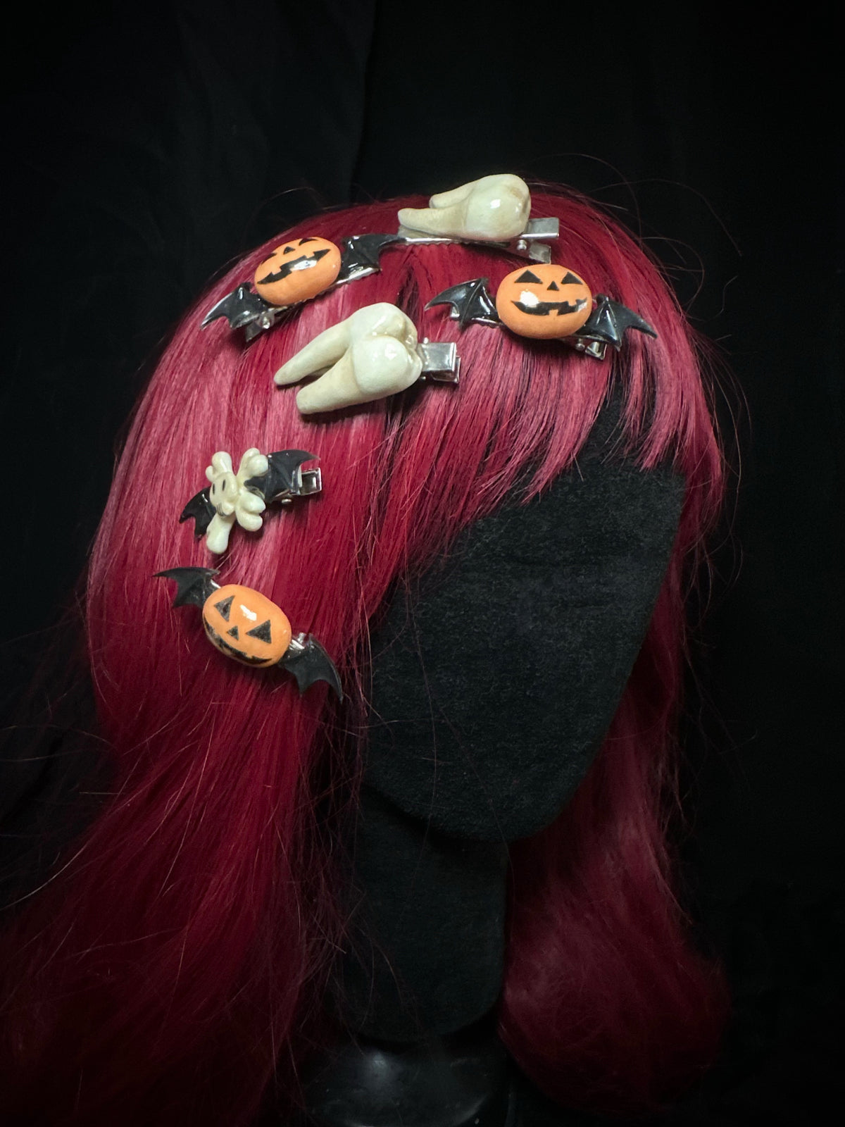 Barrettes “Happy Halloween”