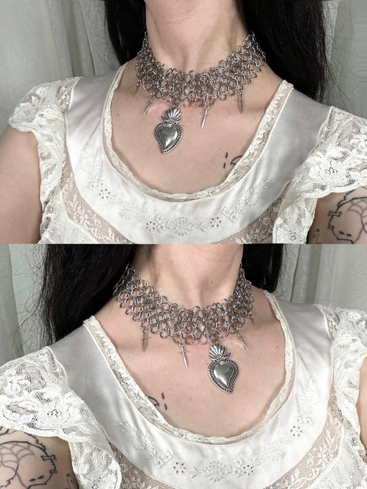 Chocker cotte de maille