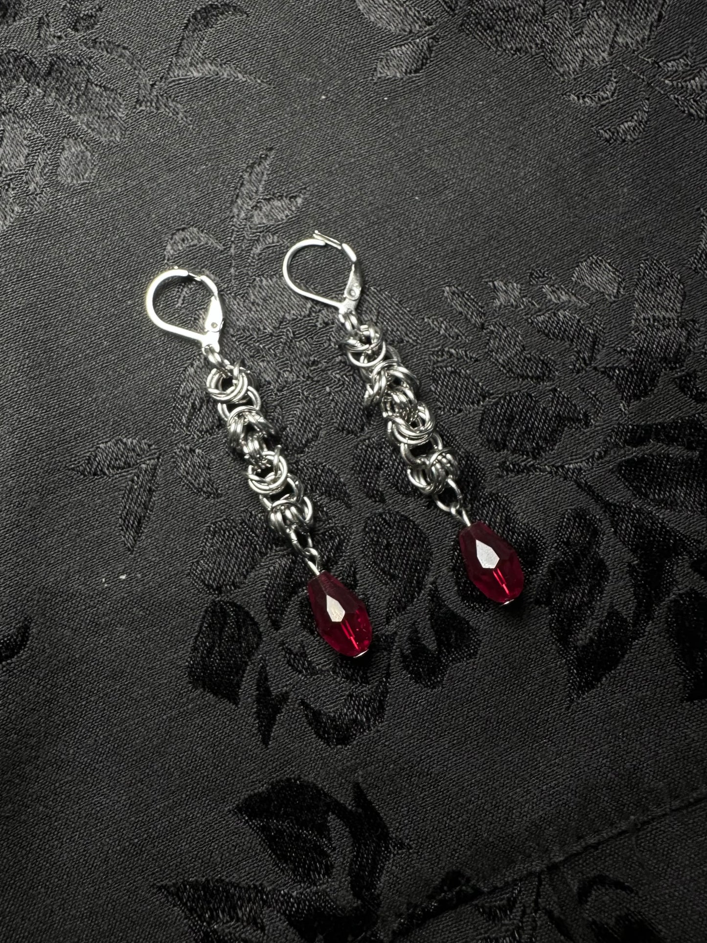 Boucles d’oreilles “Blood”