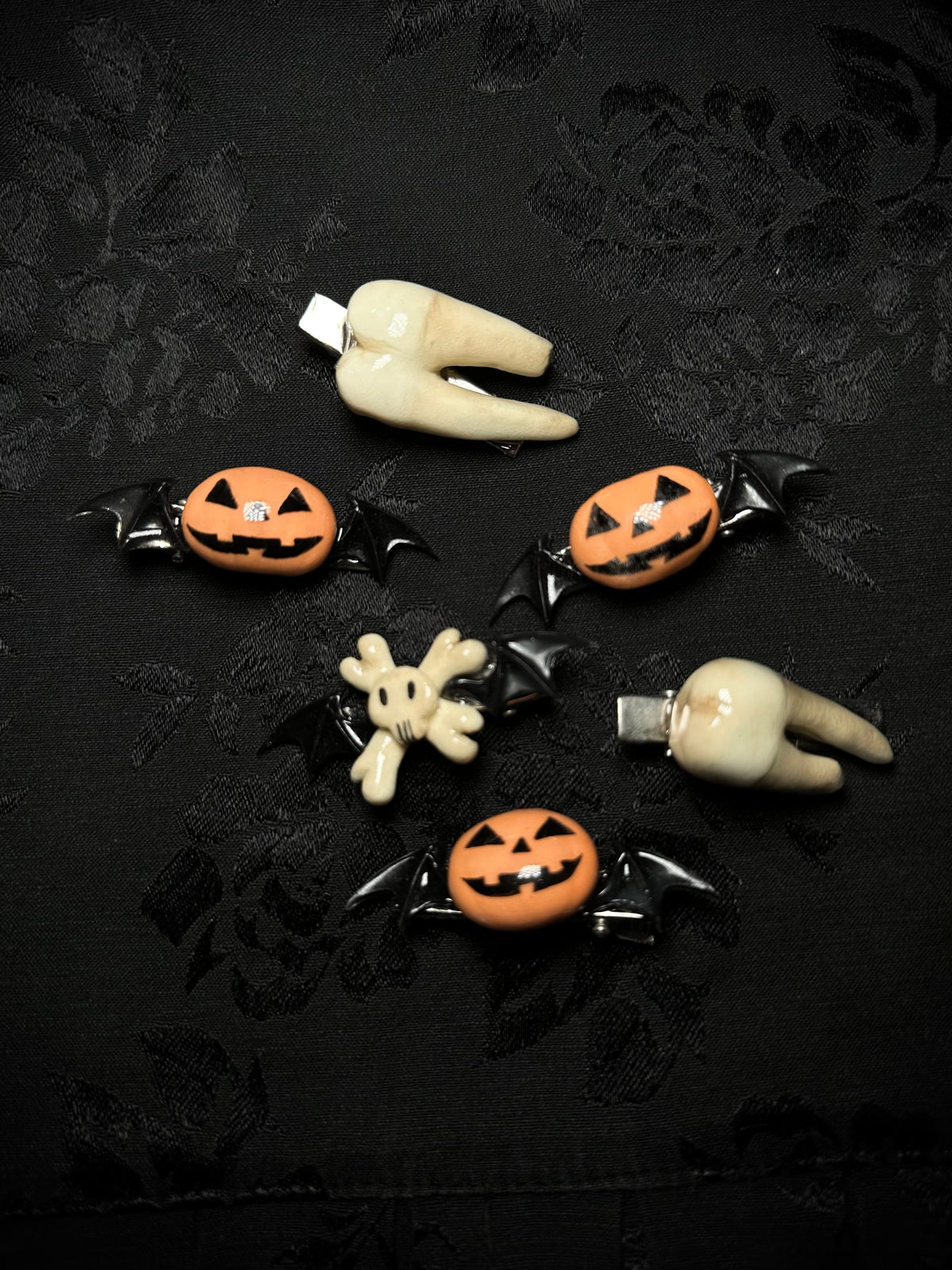 Barrettes “Happy Halloween”